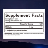 Doctor's Recipes Melatonin 10 mg tablets side view, showing packaging