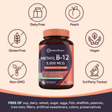 Doctor's Recipes Methyl B12 bottle with dosage information