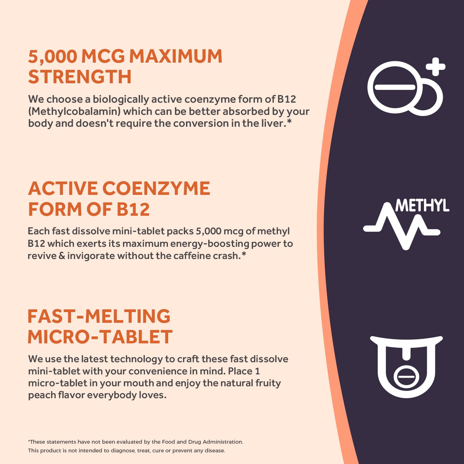 Doctor's Recipes Methyl B12 tablets in hand