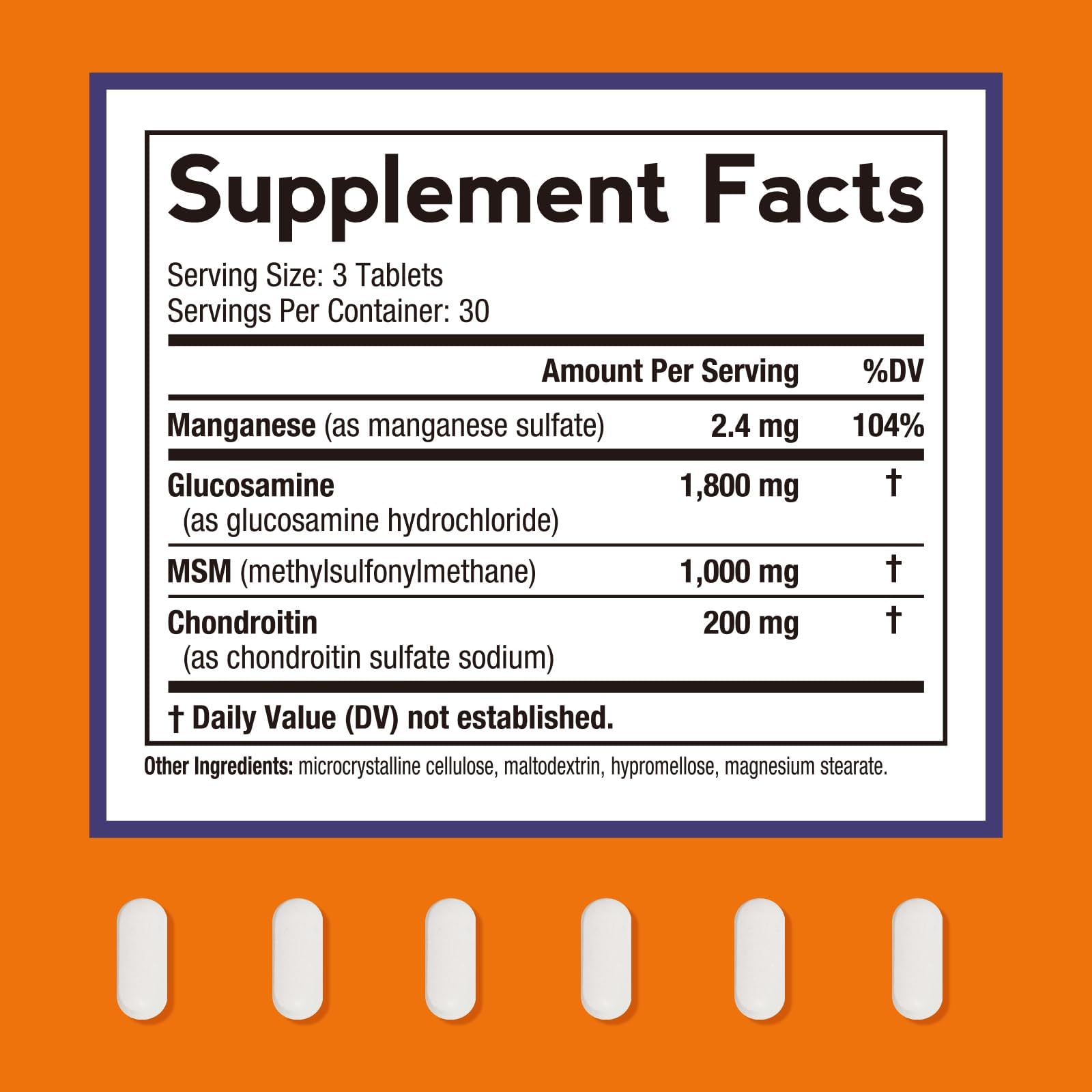 Doctor's Recipes Mobility Support 4-in-1 Glucosamine Complex side view