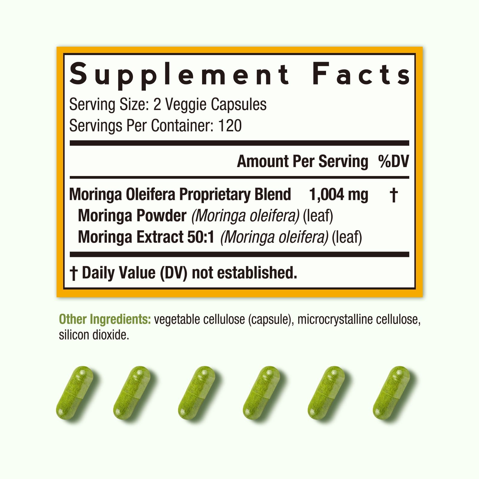 Doctor's Recipes Moringa Supplement 240g back view