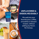 Doctor's Recipes Multi Collagen Peptides Powder in a glass of water