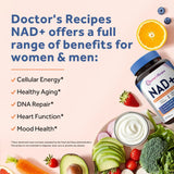 Doctor's Recipes NAD Supplement 200mg bottle with lid