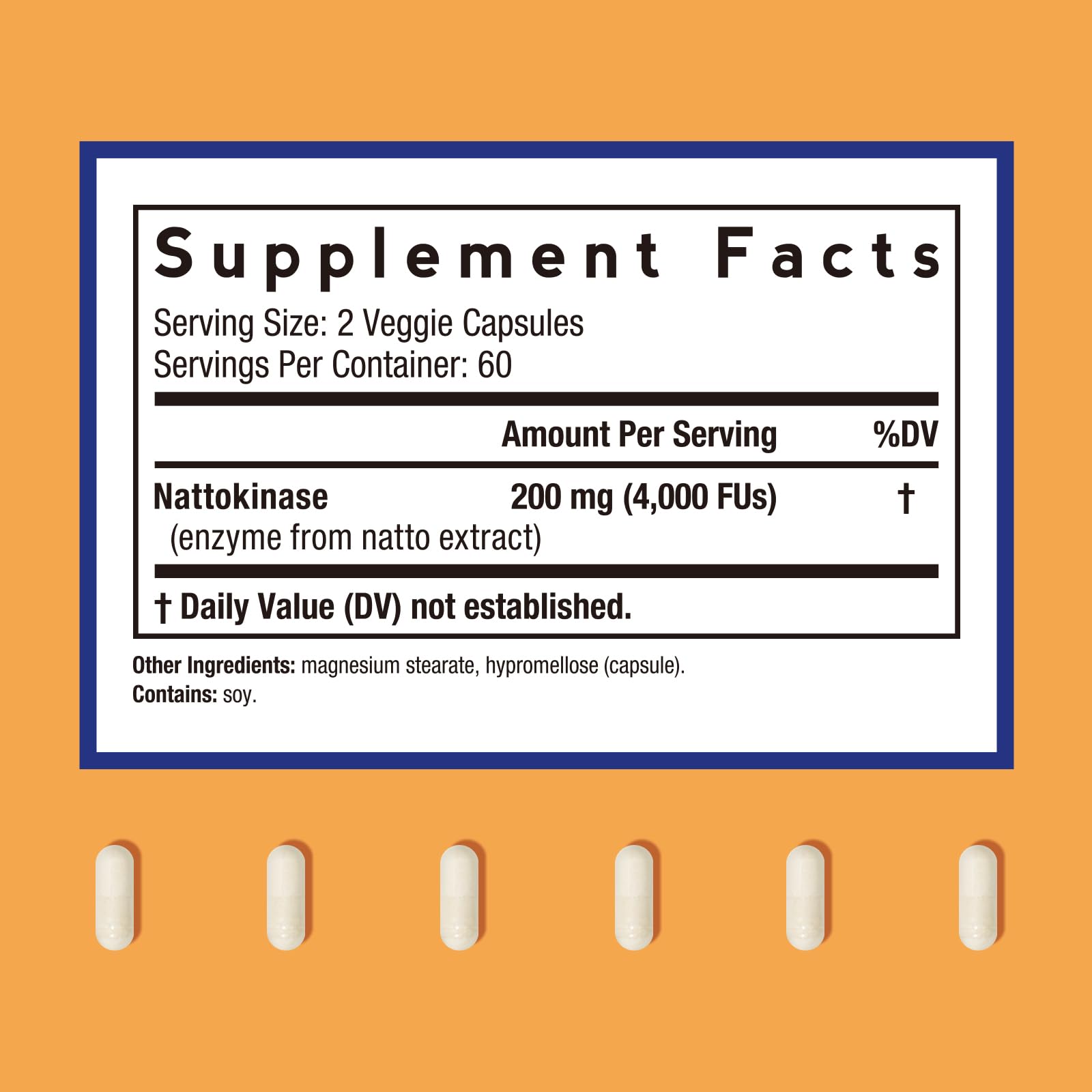 Doctor's Recipes Nattokinase Supplement 4000 FU side view