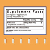 Doctor's Recipes Nattokinase Supplement 4000 FU side view