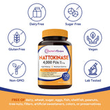 Doctor's Recipes Nattokinase Supplement 4000 FU with ingredients list