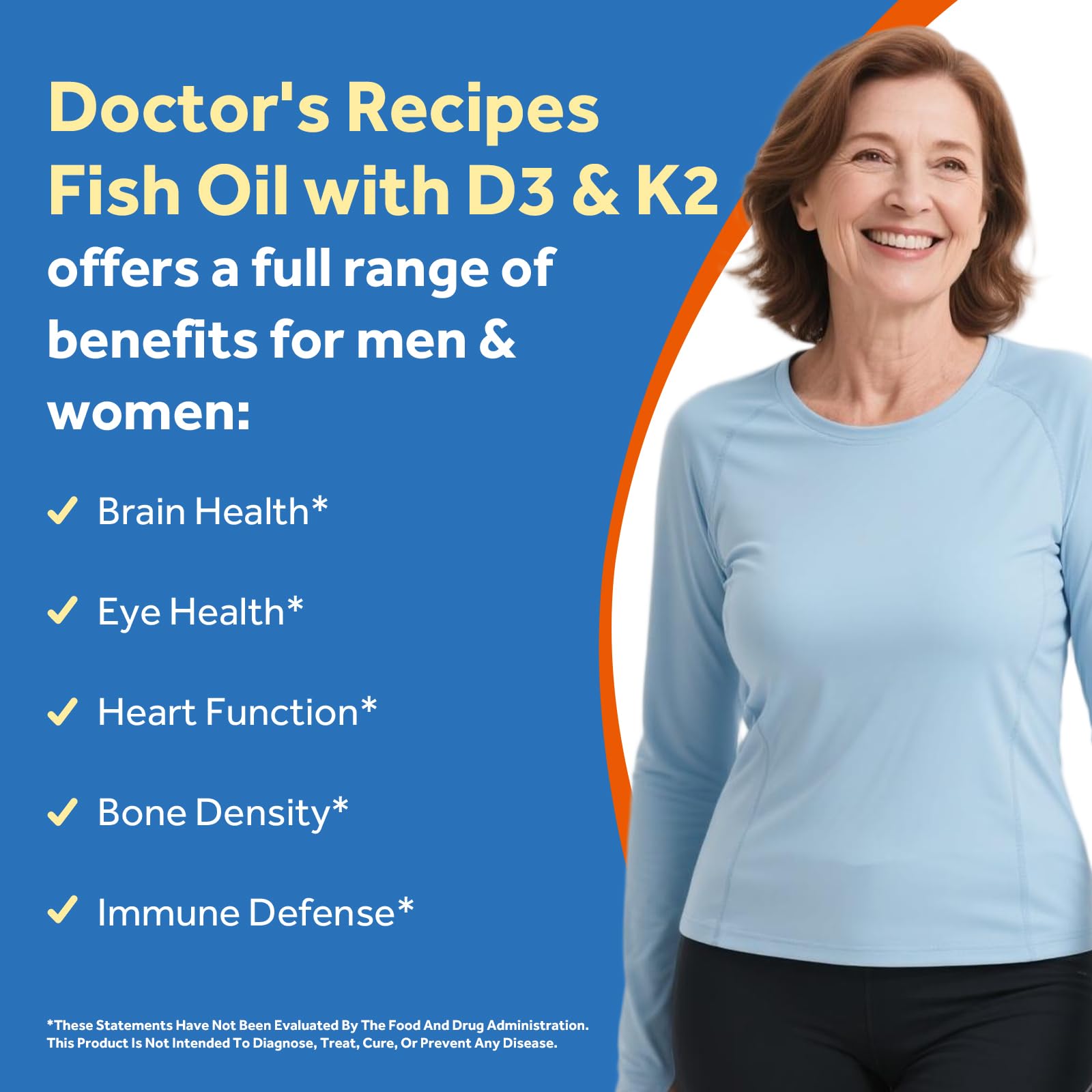 Doctor's Recipes Omega-3 Fish Oil Supplement packaging