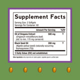 Doctor's Recipes Oregano Oil Supplement with black seed oil ingredient