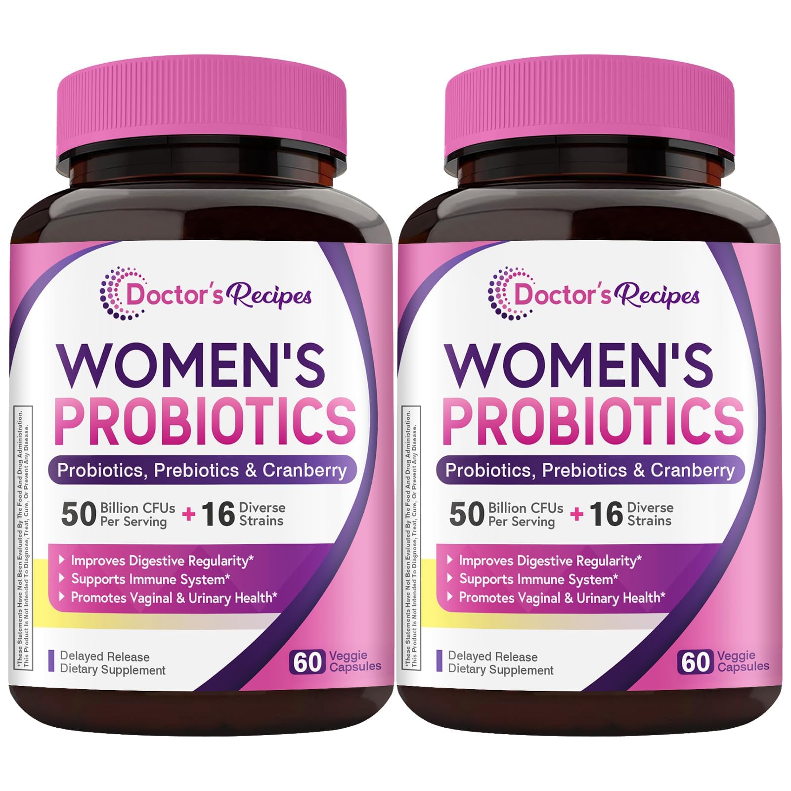 Doctor's Recipes Probiotics for Women 50 Billion CFUs front view