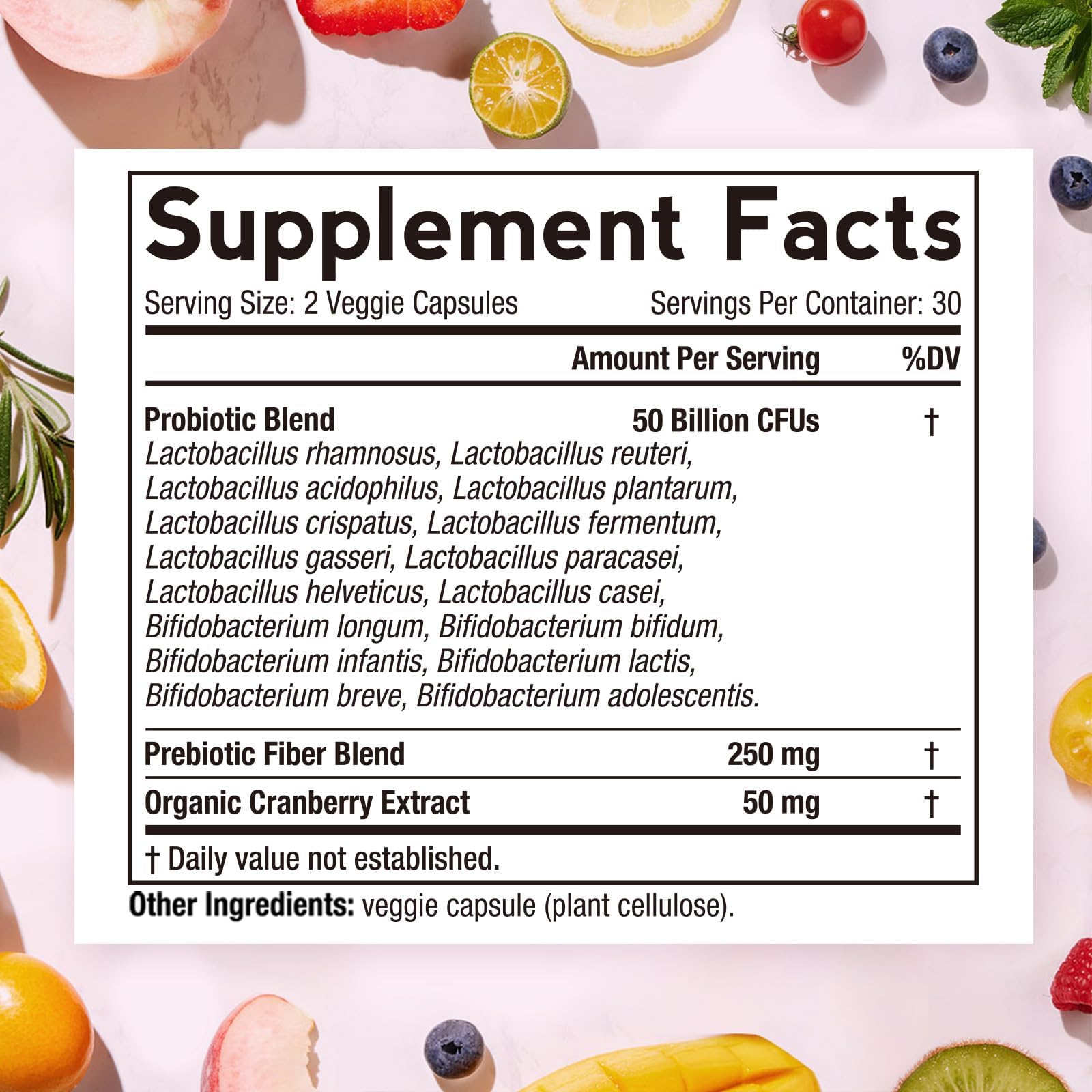 Doctor's Recipes Probiotics for Women 50g side view
