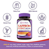 Doctor's Recipes Saffron Extract Capsules on a wooden table
