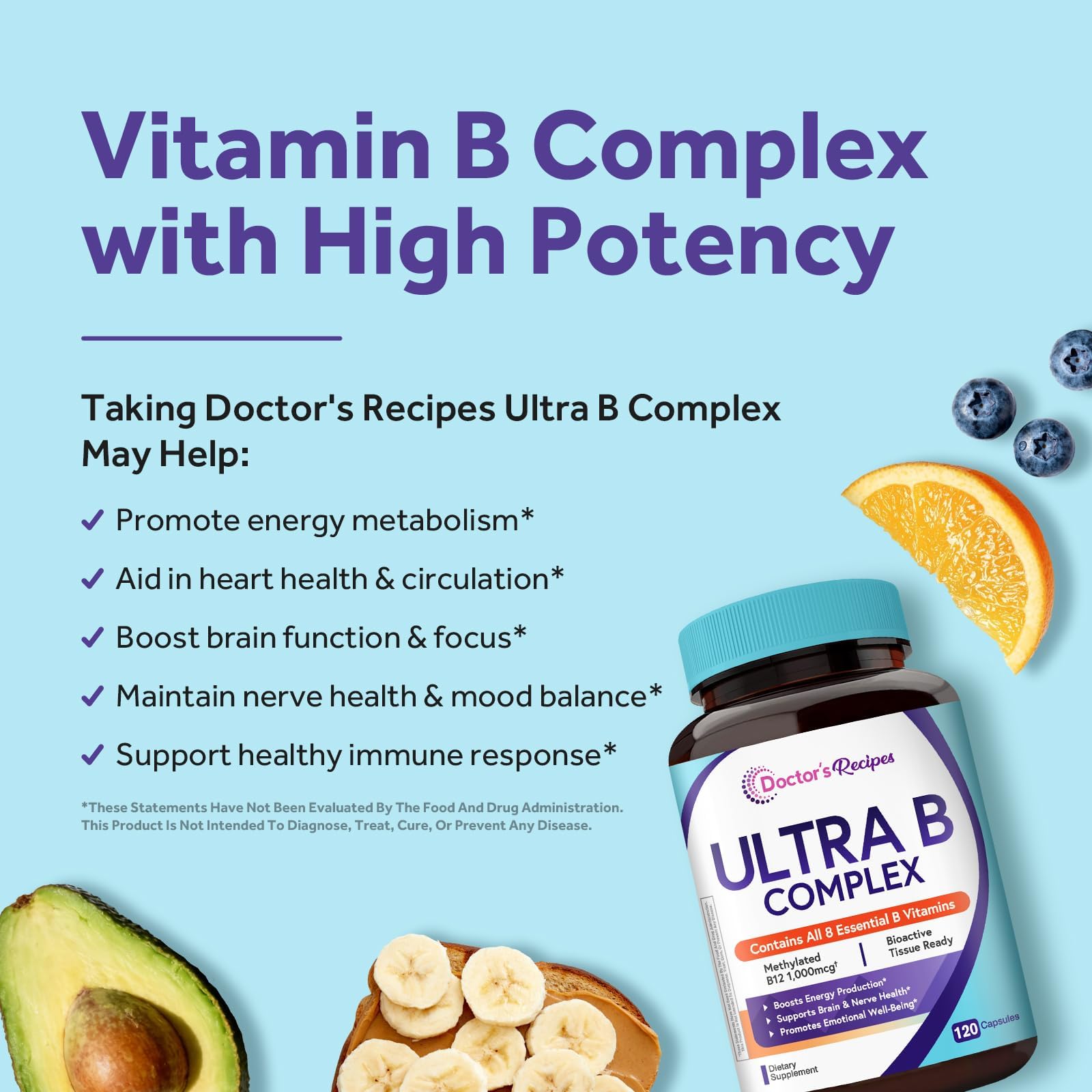Doctor's Recipes Ultra B Complex 135g packaging