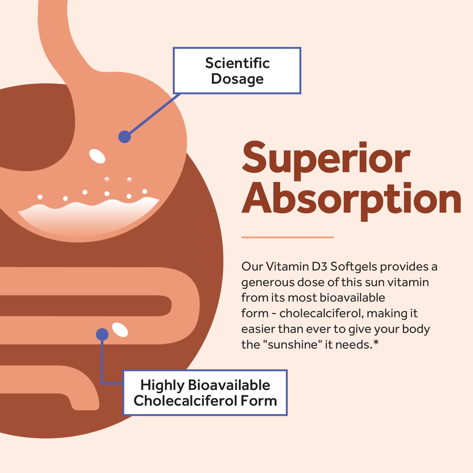 Doctor's Recipes Vitamin D3 softgels with natural ingredients