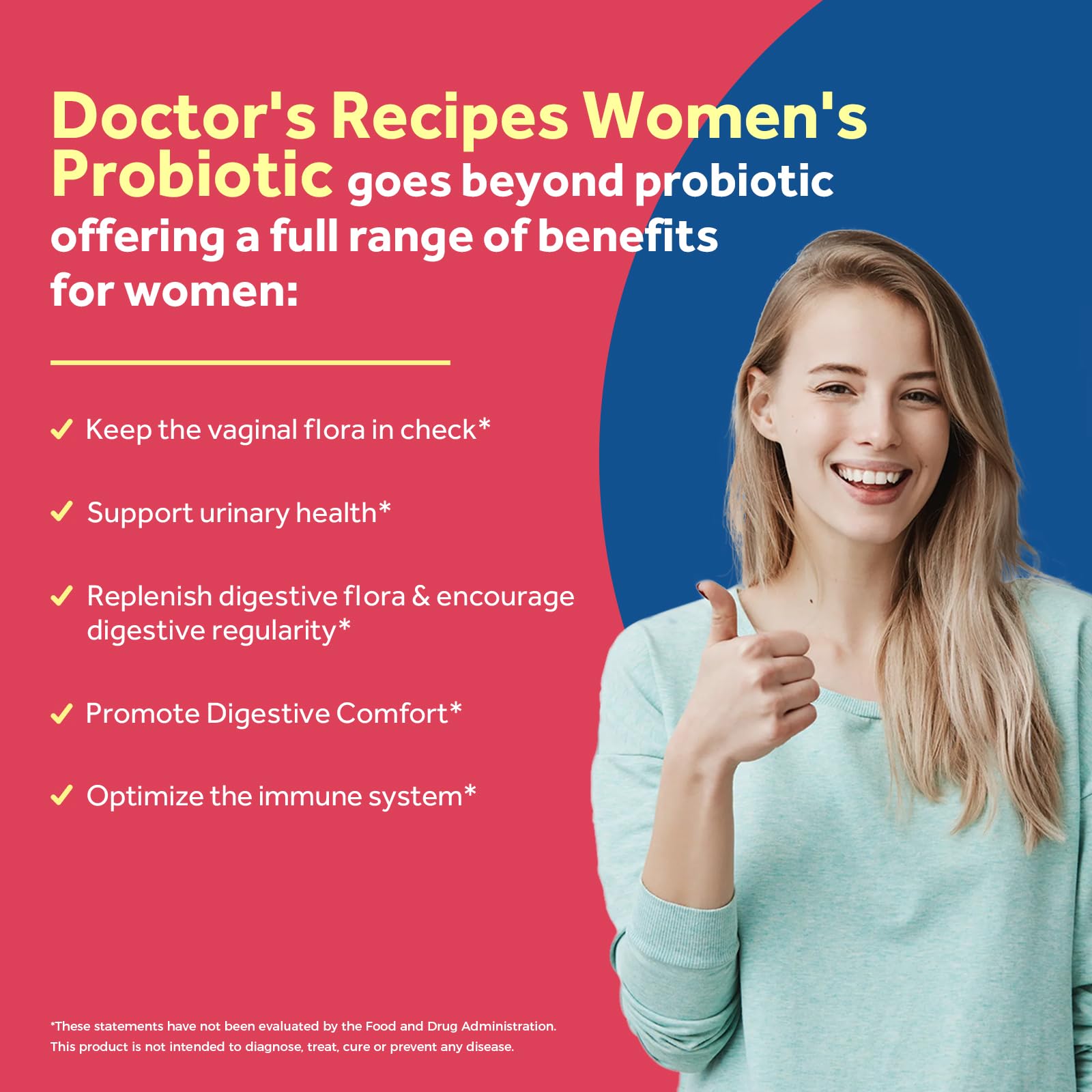 Doctor's Recipes Women's Probiotic 200 Billion packaging