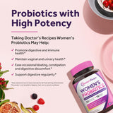 Doctor's Recipes Women's Probiotics 50g back view with ingredient list
