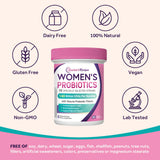 Doctor's Recipes Women's Probiotics with a measuring spoon