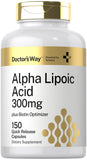 Doctor's Way Alpha Lipoic Acid 300mg capsules front view