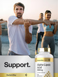 Doctor's Way Alpha Lipoic Acid capsules with a measuring spoon