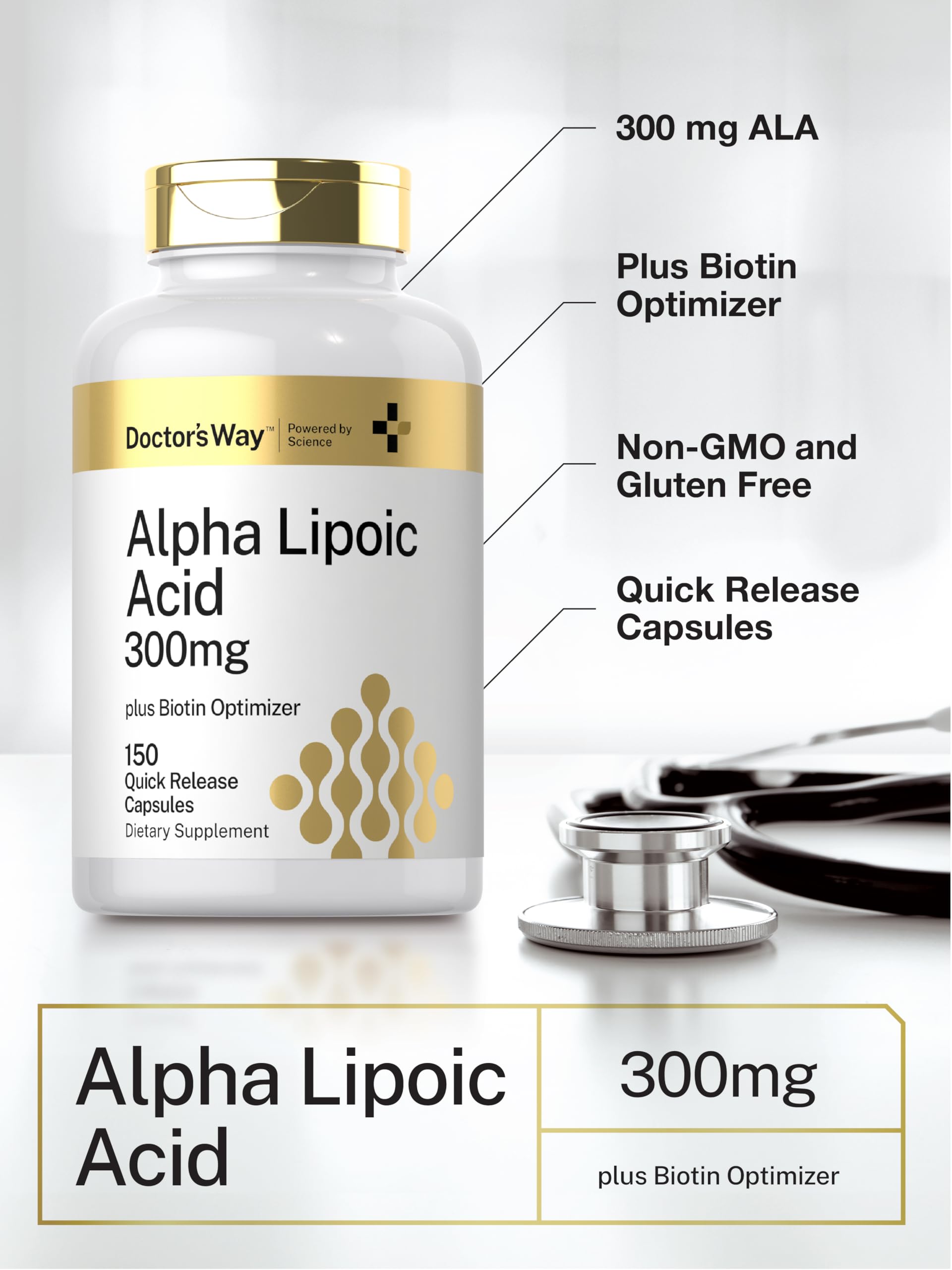 Doctor's Way Alpha Lipoic Acid capsules with Biotin 333mcg