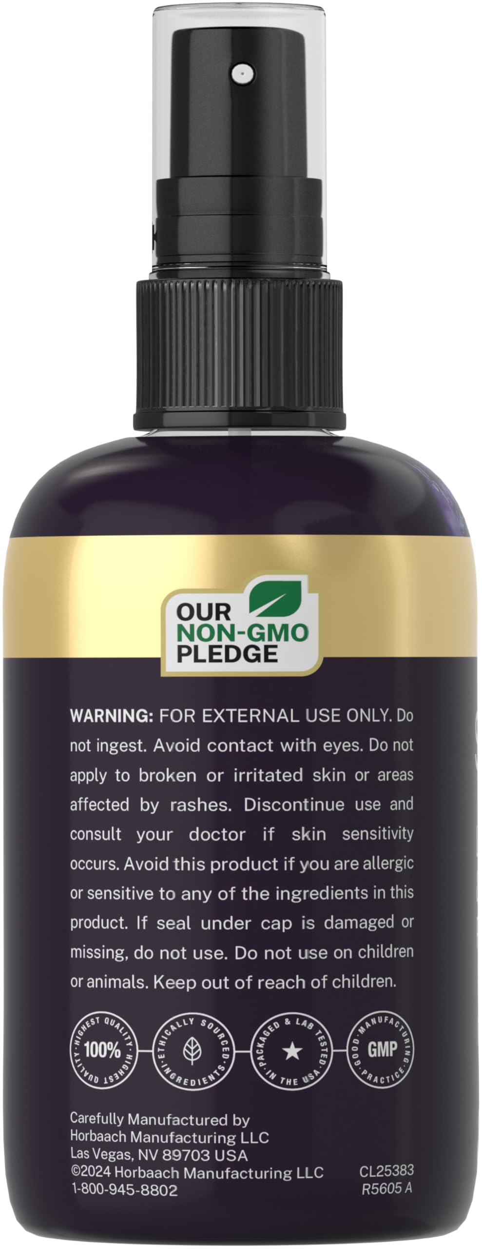 Doctor's Way Lavender Melatonin Pillow Spray on a bedside table