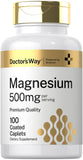 Doctor's Way Magnesium Oxide 500mg caplets front view