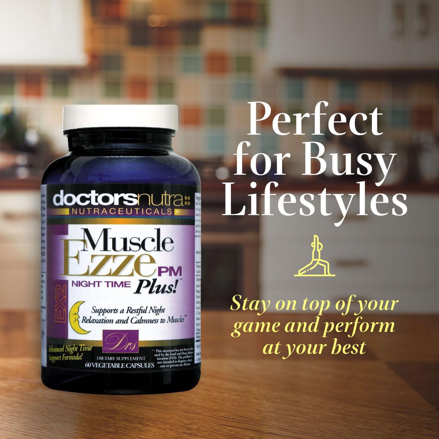 Doctors Nutra Muscle EZZE PM-PLUS Night Time Supplement packaging