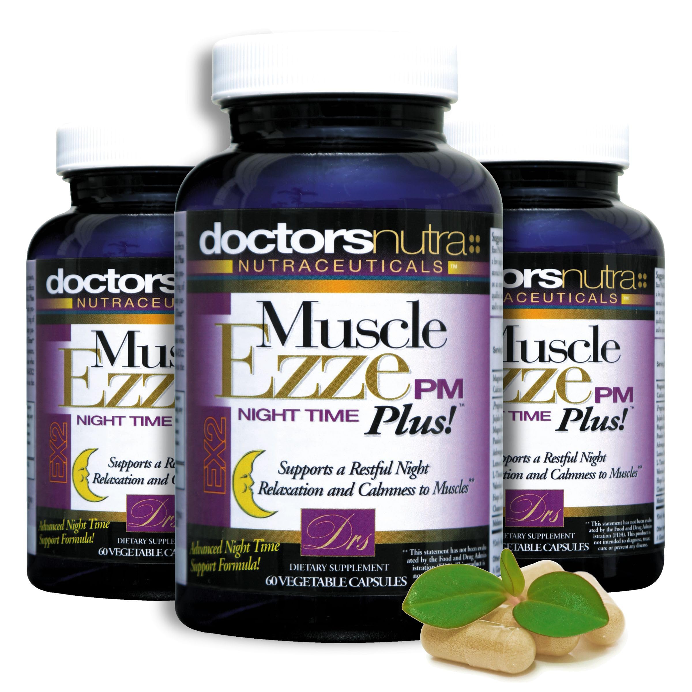 Doctors Nutra Muscle EZZE PM-PLUS Night Time Supplement with herbal extracts