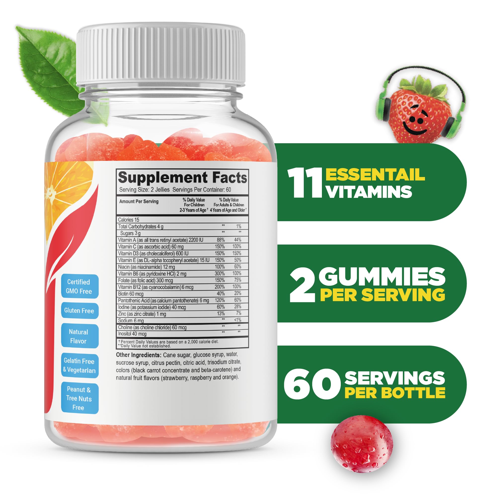 Doctors Orders Multivitamin Gummies side view showing packaging