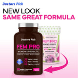 Doctors Pick Fem Pro Probiotics capsule close-up