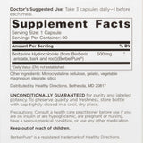 DOCTORS' PREFERRED Berberine Clinical Grade 1500mg supplement bottle with label