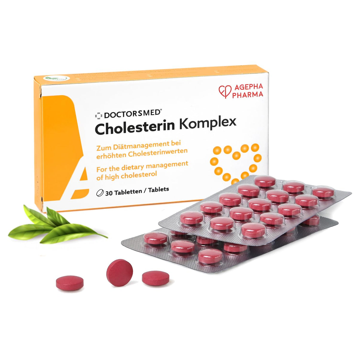 DOCTORSMED Cholesterin Komplex Red Yeast Rice Tablets front view