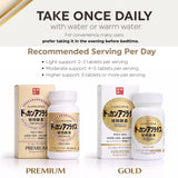 DOKKANABURADAS Weight Loss Supplement with a glass of water
