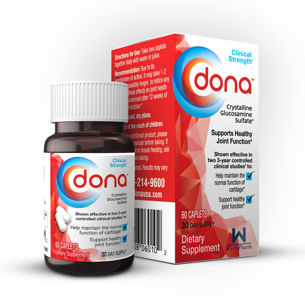 Dona Chondroitin Glucosamine Sulfate 100g front view