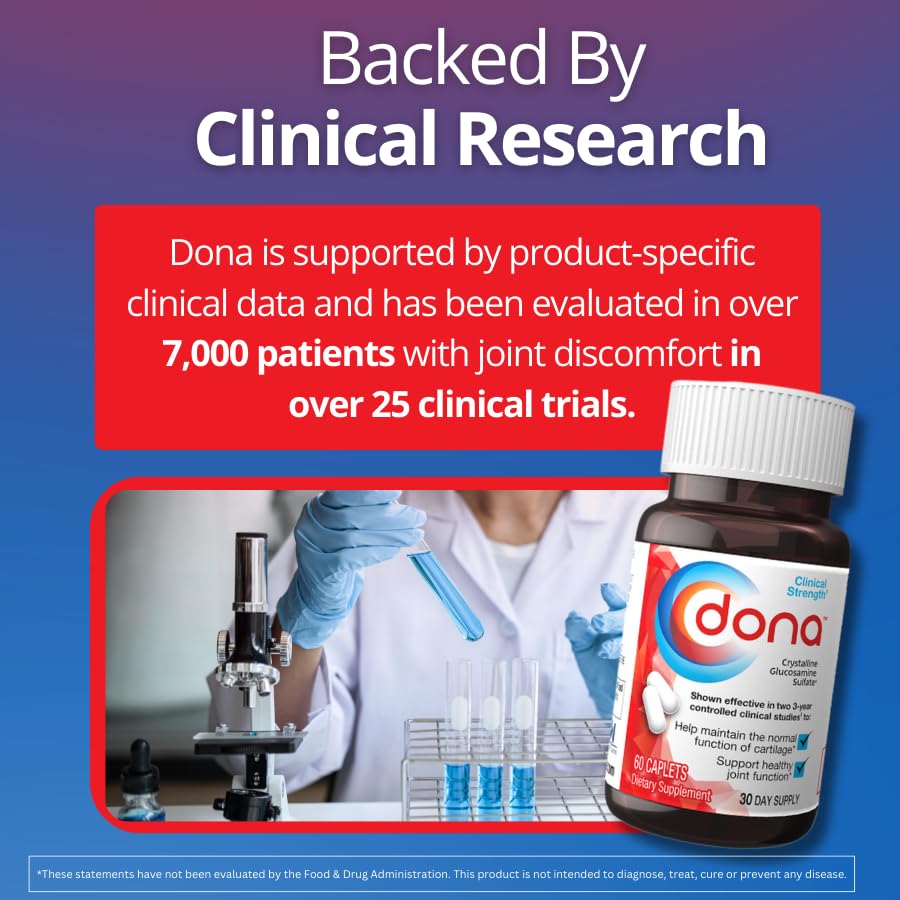 Dona Chondroitin Glucosamine Sulfate caplet being held
