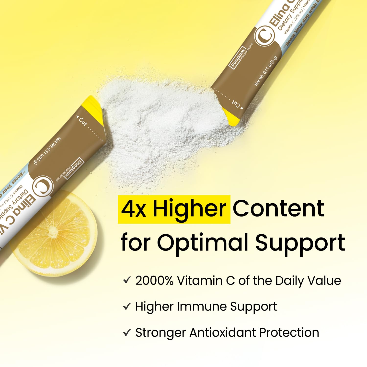 DONGKOOK Vitamin C 2000mg Power Packets packaging on a table