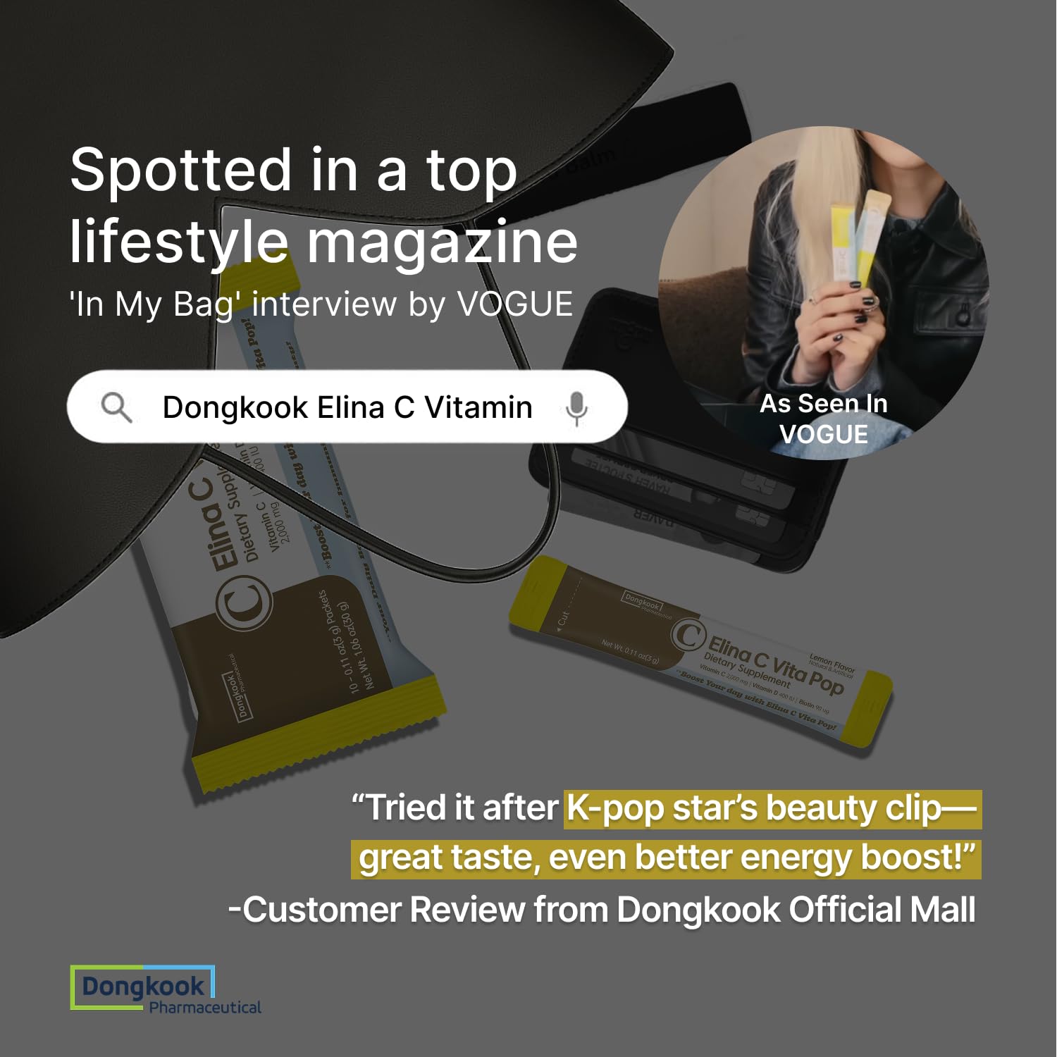 DONGKOOK Vitamin C 2000mg Power Packets with lemon slices