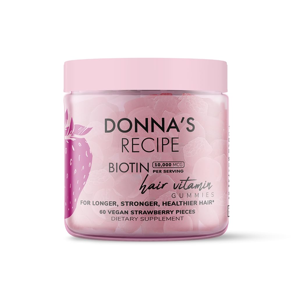 Donna's Recipe by Tabitha Brown Biotin Gummies bottle front view