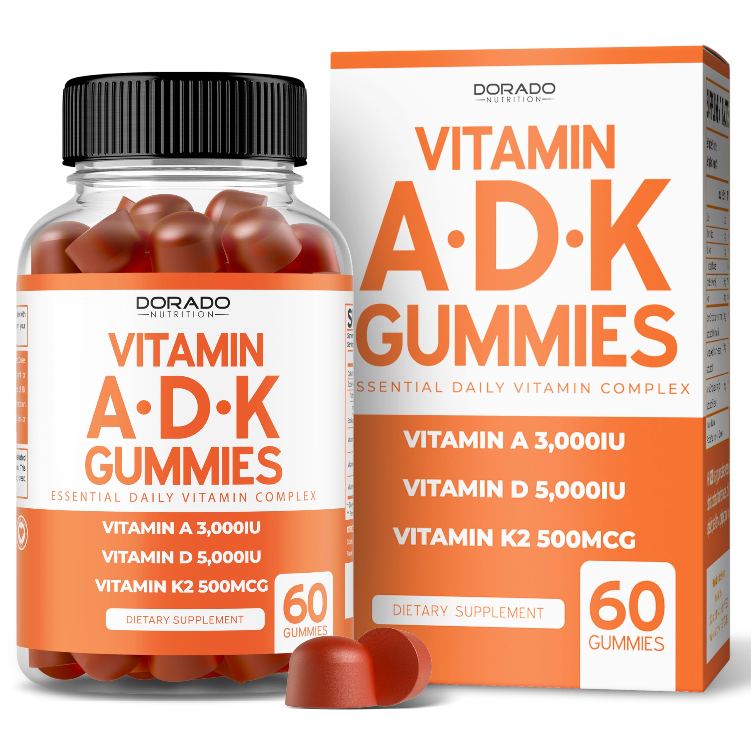 DORADO NUTRITION ADK Vitamin Gummies blue raspberry front view