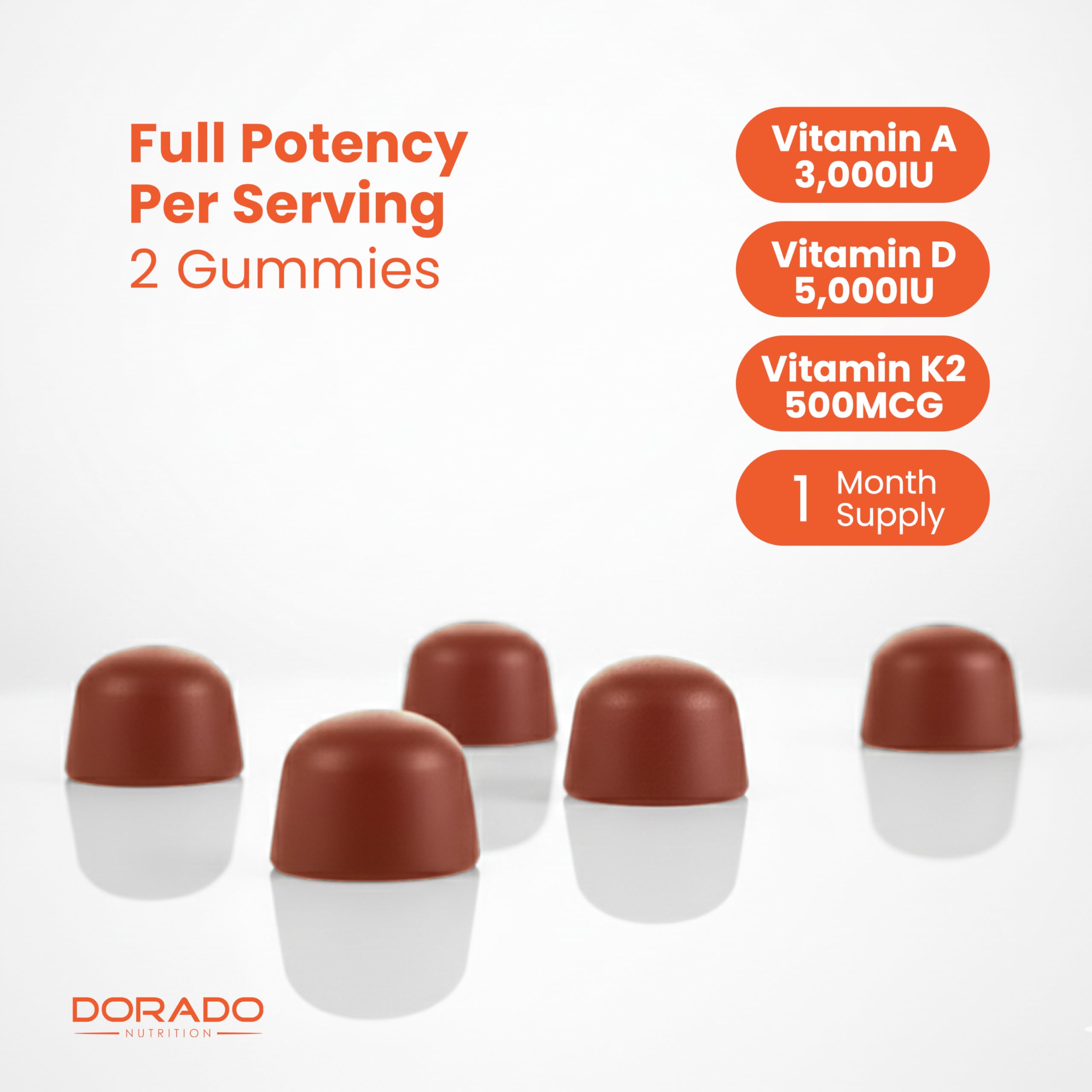 DORADO NUTRITION ADK Vitamin Gummies lifestyle scene with bottle