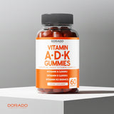 DORADO NUTRITION ADK Vitamin Gummies nutrition facts on bottle