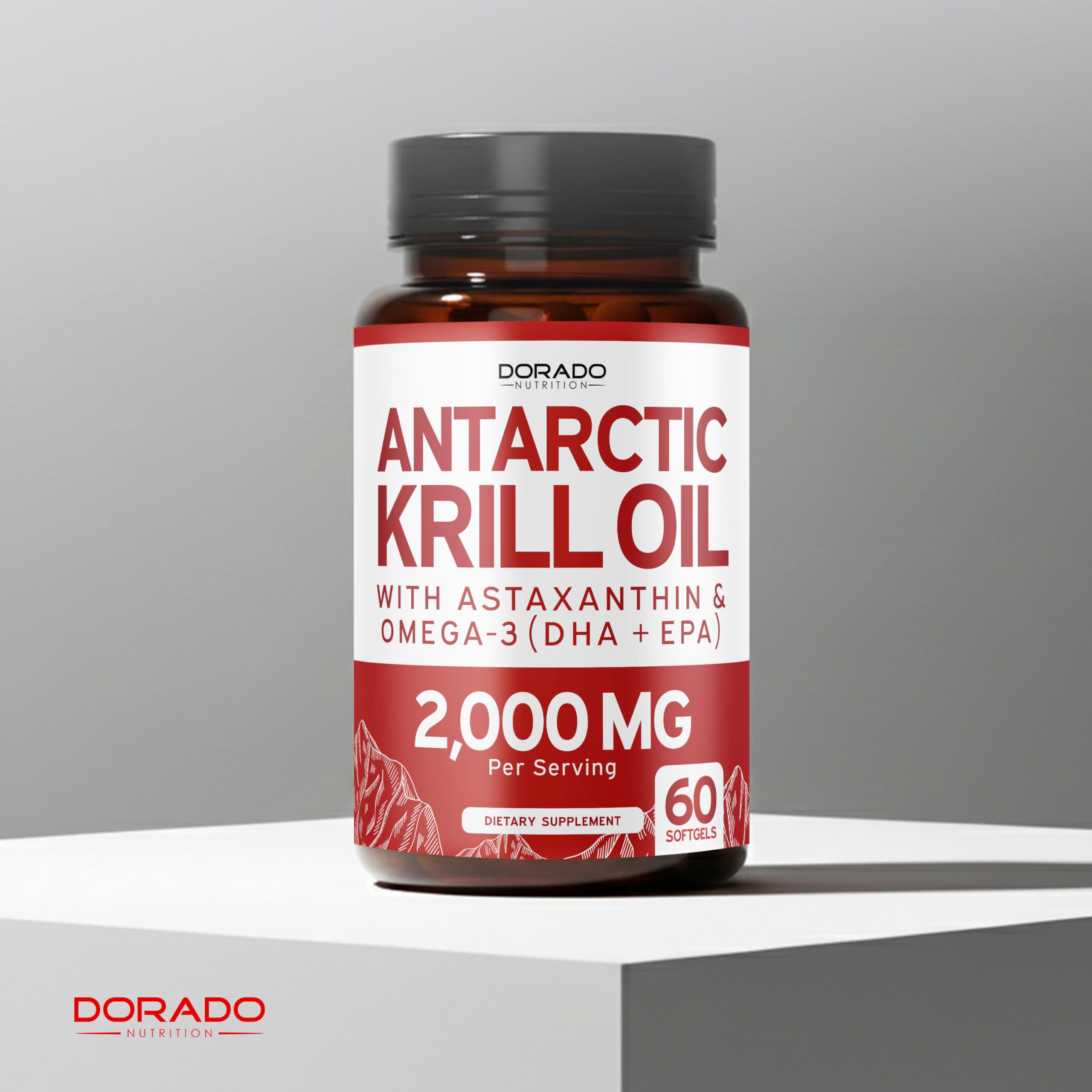 DORADO NUTRITION Antarctic Krill Oil Omega-3 supplement ingredients list