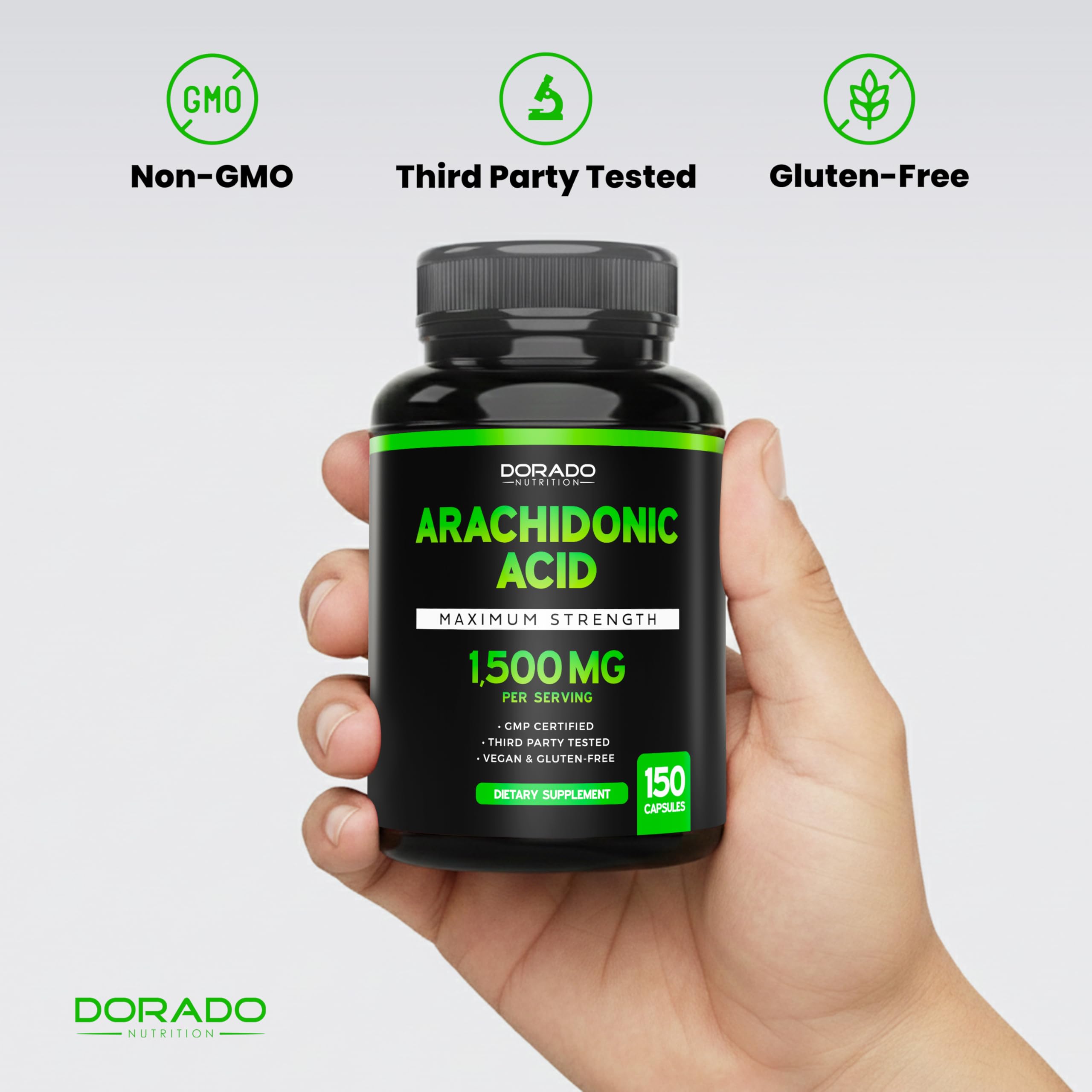 DORADO NUTRITION Arachidonic Acid supplement in a gym setting