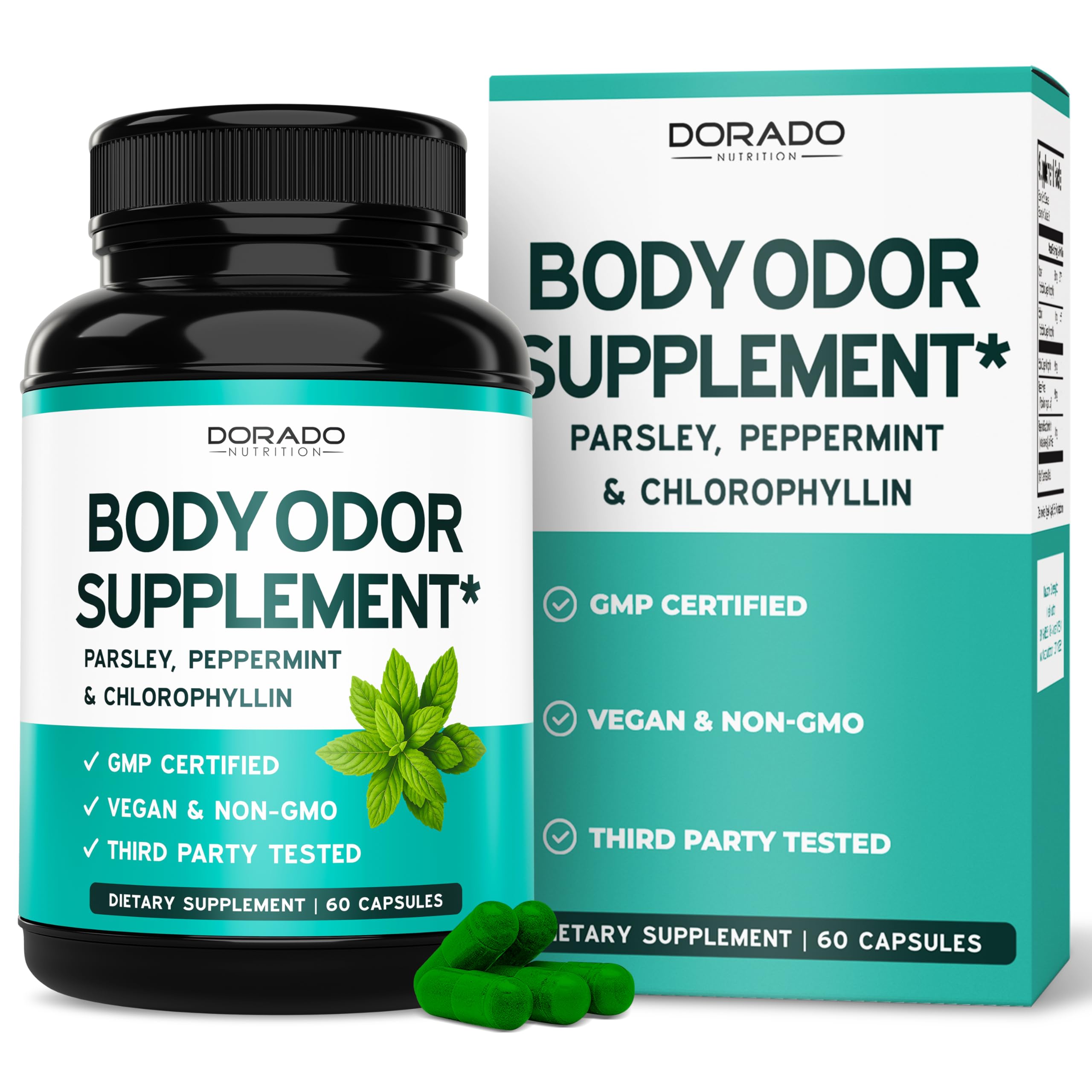 DORADO NUTRITION Chlorophyll Capsules 60 Count front view