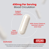 DORADO NUTRITION Hawthorn Blood Flow Supplement ingredients list