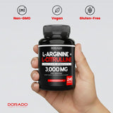 DORADO NUTRITION L-Arginine L-Citrulline Complex capsules in a bowl