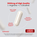 DORADO NUTRITION L-Arginine L-Citrulline Complex ingredients list