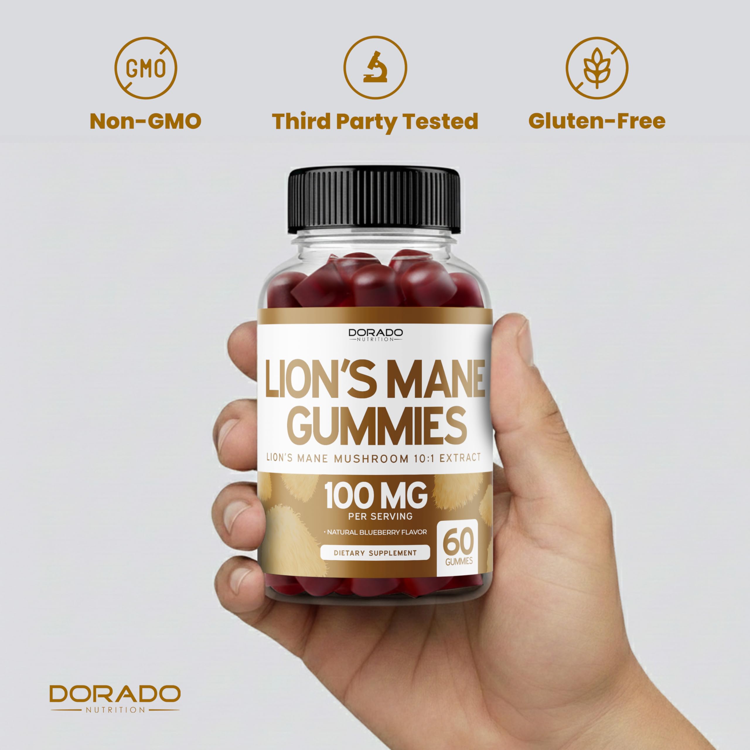 DORADO NUTRITION Lions Mane Mushroom Gummies nutrition facts