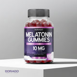 DORADO NUTRITION Melatonin Gummies with a measuring spoon