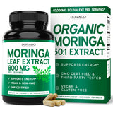 DORADO NUTRITION Moringa Supplement 800mg capsules front view