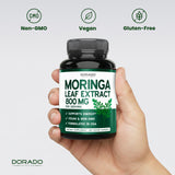 DORADO NUTRITION Moringa Supplement 800mg capsules packaging